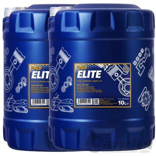 2x10 liter motoröl - liter, mannol
